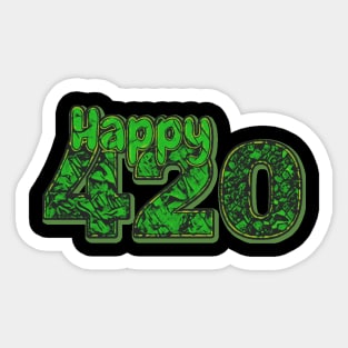 Happy 420 Sticker